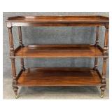 Mahogany Three Tier Trolley or Dumbwaiter