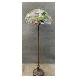 Large Tiffany Style Stained Glass Floor Lamp