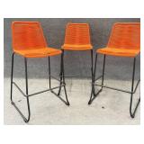 3 New Rope & Metal 30in Barstools