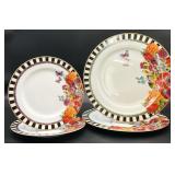 4pc Lenox Melli Mello Eliza Stripe Plates