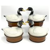 4 Secla Portugal Canada Goose Casserole Dishes
