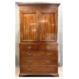 Modified Antique Georgian Linen Press