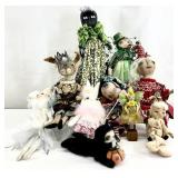 10 One of a Kind OOAK Art Dolls