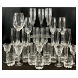 Asst Crystal & Glass Barware Glasses