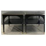Pair Modern History Black End Tables