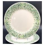 2pc Faiencerie De Grien Songe Dinner Plates