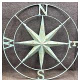 Metal Wall Hanging Compass Rose