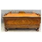 Cavalier Walnut Lift Top Blanket Chest