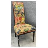 Chinoiserie Upholstered Side Chair