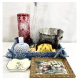 Pierre Deux Fabric Tray & Asst Home Decor