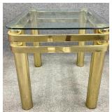 Glass Top Side Table
