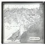 Modern North Carolina Historic State Map Art Print