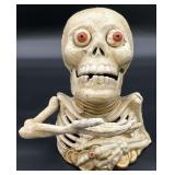 Cast Iron Mechanical Skeleton Coin Bank