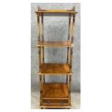 Matchbook Etagere with Pierced Gallery