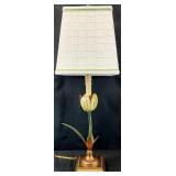 Chelsea House Metal Tole Style Tulip Lamp