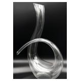 Swirl Blown Glass Wine Decanter