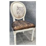 Leopard Motif Balloon Back Chair