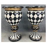 Pair Grandinroad Zara Pedestal Planters