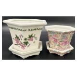 2 Small Chinoiserie Planters