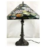 Tiffany Style Stained Glass Water Lily Lamp