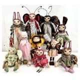 10 One of a Kind OOAK Art Dolls