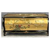 Lacquered Chinoiserie Two Drawer Chest