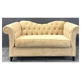 Chesterfield Style Upholstered Loveseat