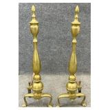 Pair Brass Andirons