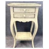 Floral Paint Decorated 2 Drawer Stand