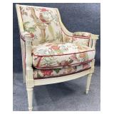 Whimsical Upholstered Italian Arm Chair