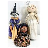 3 One Of A Kind Art Dolls by Joyce Stahl