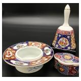3pc Japanese Imari Porcelain