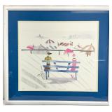 Dianne Powell A/P Boardwalk Beach Scene Art Print