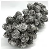 2 Decorative 7in Pinecone Ball Figures
