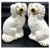 Pair Staffordshire Dog Figures