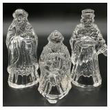 3pc Waterford Crystal Nativity Wise Man Figures
