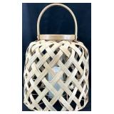 Woven Flatcore Rattan Decorative Lantern