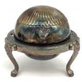 F.B. Rogers Silverplate Roll Top Caviar Dish