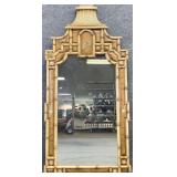 Chinoiserie Painted Faux Bamboo Mirror