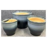 3 New Ceramic Planters