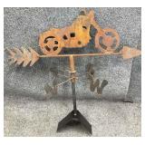 Metal Motorcycle Weathervane