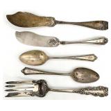 Antique Sterling Silver Utensils, 150 Grams