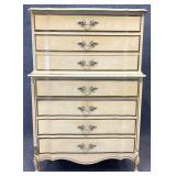 Dixie French Provincial Chest on Chest