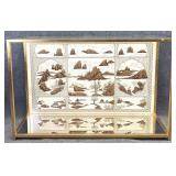 New Modern Chinoiserie Glass Top Console