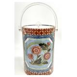 Vintage Lucite Imari Style Ice Bucket