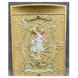 Paint Decorated Cast Iron Fireplace Cover