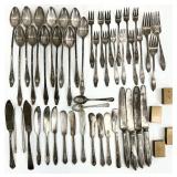 Antique Vtg Silverplate & More w/ Wood Tray