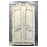 Painted & Distressed French Armoire