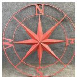 Metal Wall Hanging Compass Rose