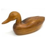 1968 Hand Carved Wooden Duck Decoy